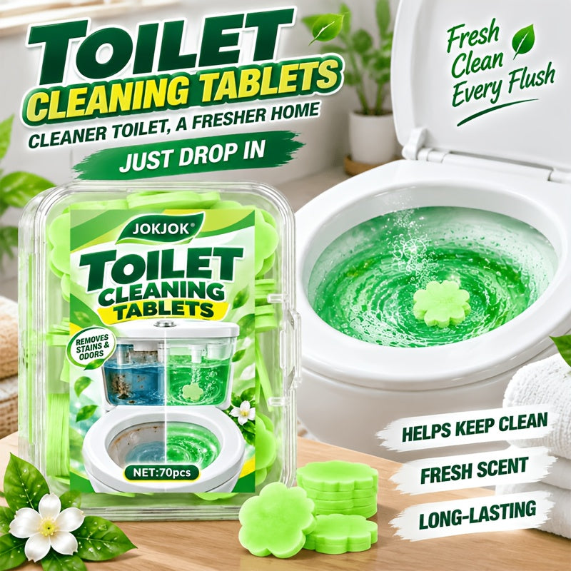 Pastilles Nettoyantes pour Toilettes, Feuilles de Nettoyage Dissolubles pour Salles de Bains, Utilisation Facile et Entretien Quotidien