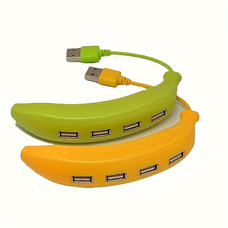 Chargeur  USB 2.0 4 ports en forme de banane, 2 PCS