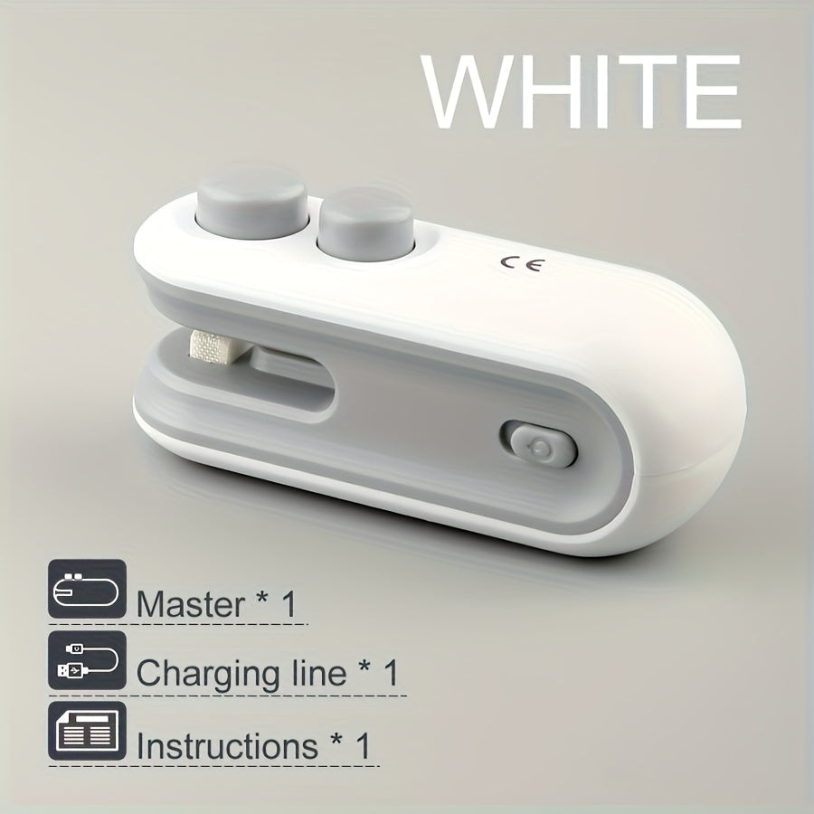 Ensemble de scelleuses pour sachets de snacks | 1 scelleuse + 1 câble de chargement USB