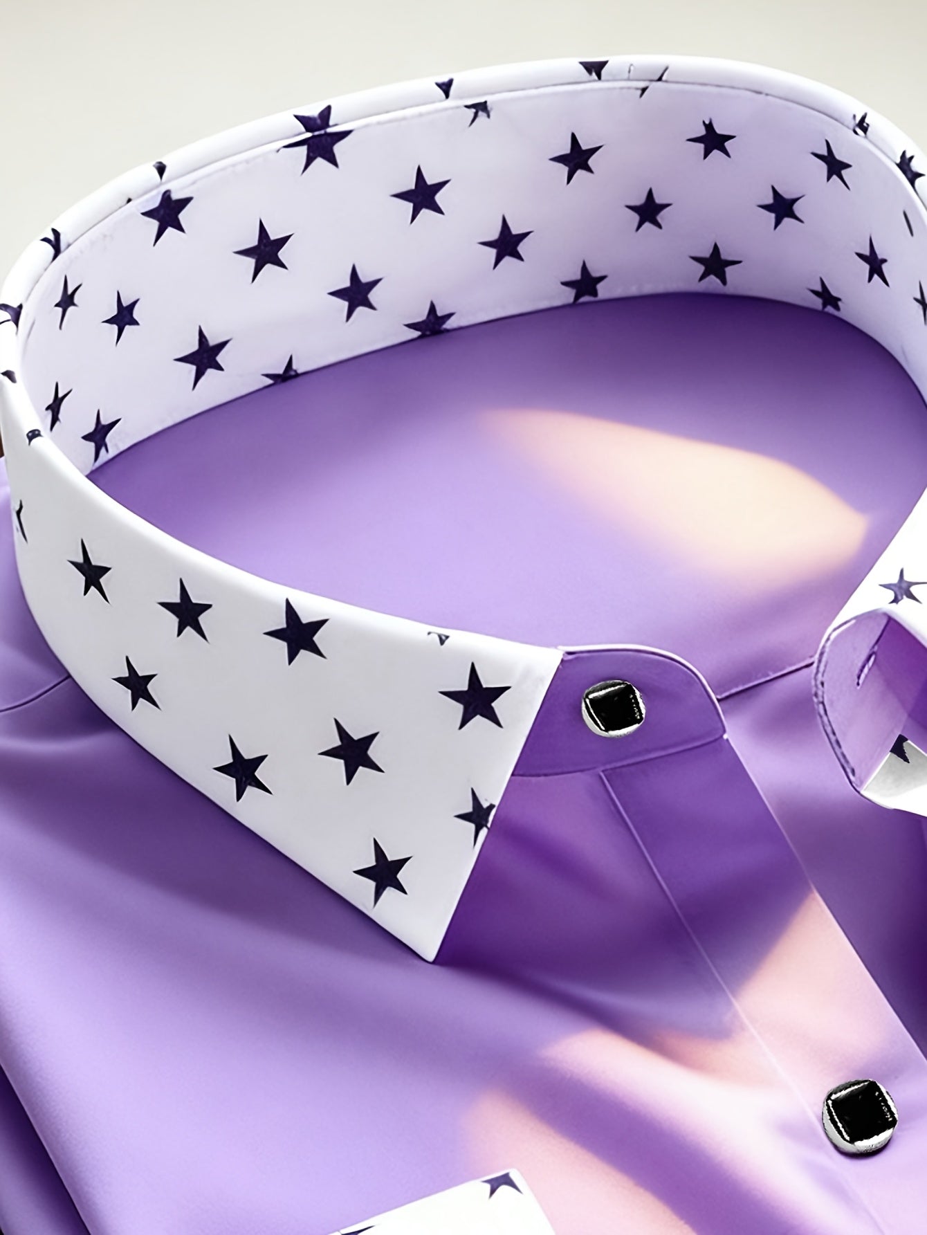 Chemise homme à manches longues, motif étoiles