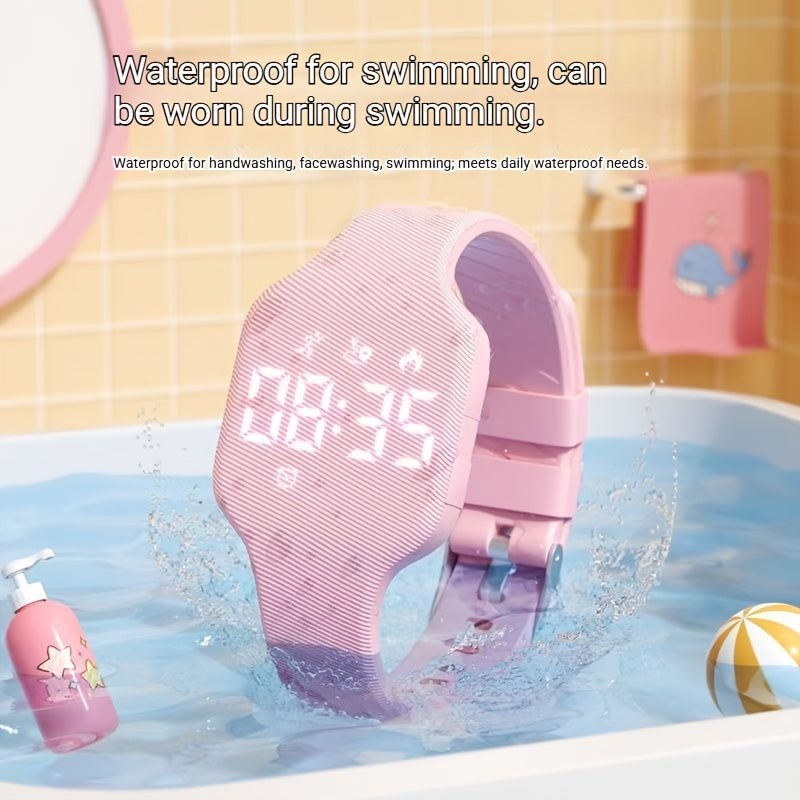 Montre FASSUN silencieuse à vibration avec réveil, compteur de pas, suivi des calories, moniteur de distance et minuteur - Recharge magnétique