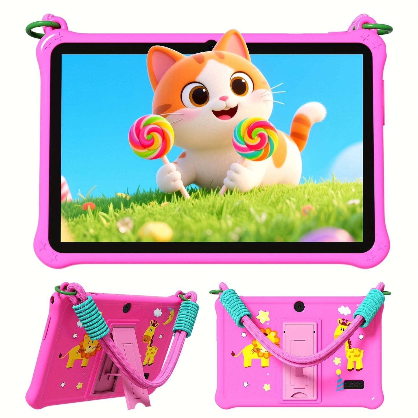 Tablette Android 13 pour enfants, 7 pouces, avec étui de protection