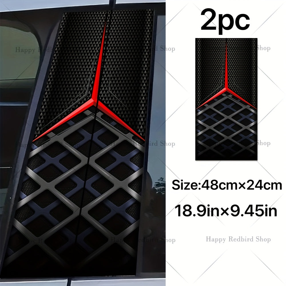 Lot de 2 autocollants géométriques tendance