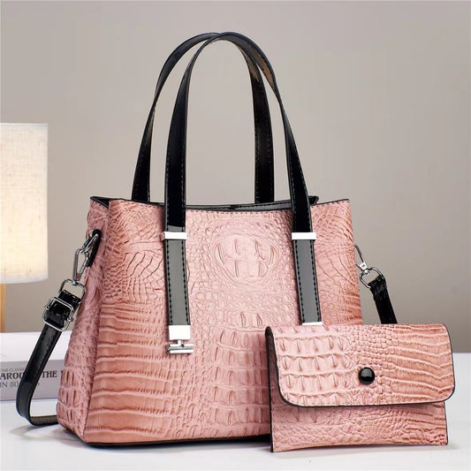 Sacs combinés grande capacité à motif crocodile pour femmes - Topdecheztop.fr