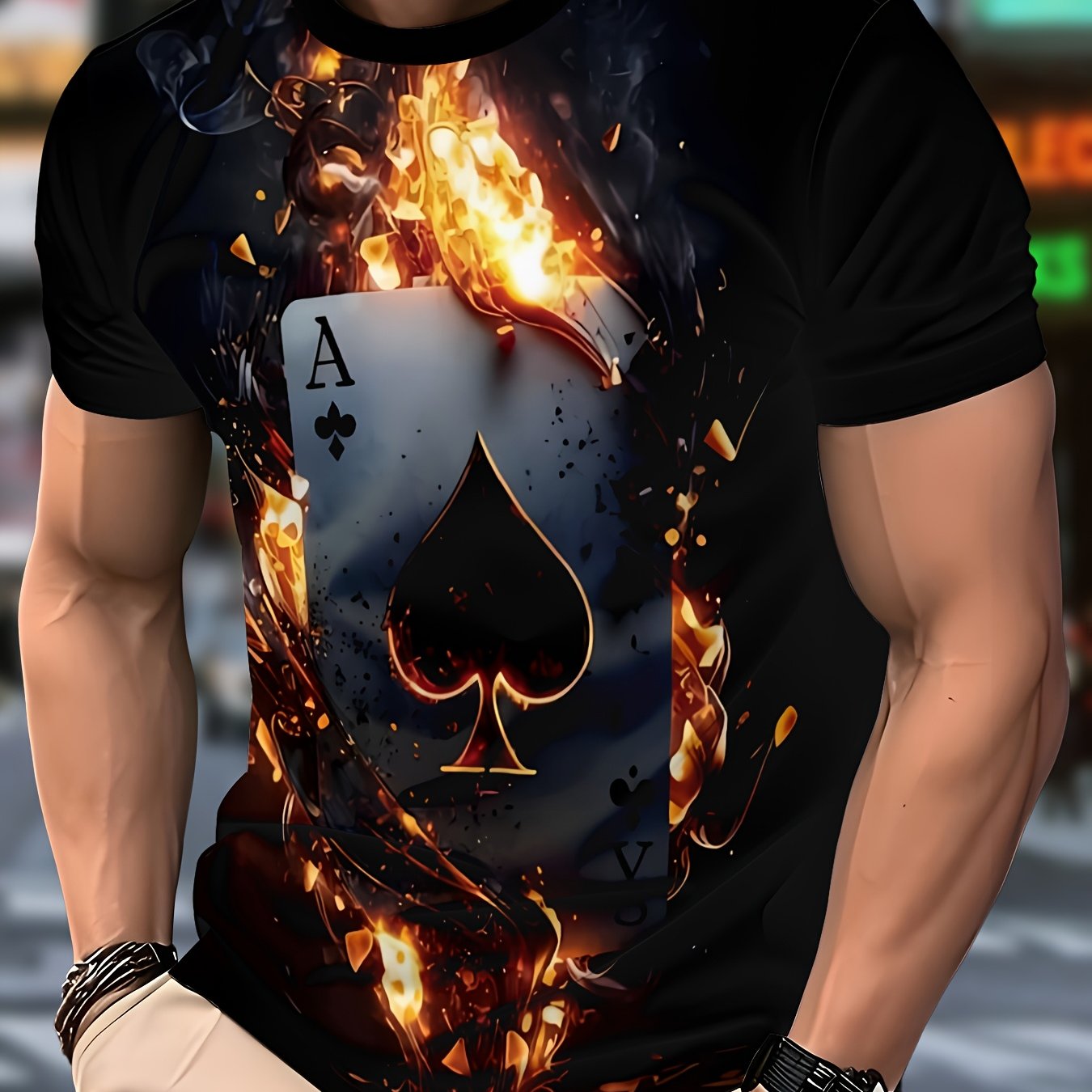 T-shirt graphique As de Pique pour homme