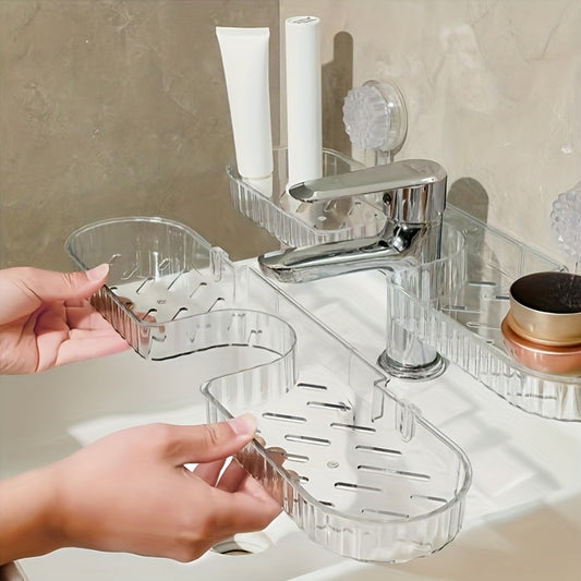 Un porte-accessoires haut de gamme pour robinet de lavabo, sans perçage