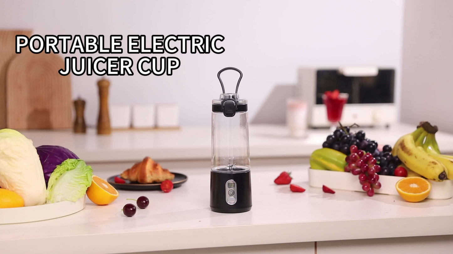 LALAYUAN USB-Powered Portable Blender & Juicer with Digital Timer, High-Speed Ice Crushing, One-Tap Lid, 1300mAh Battery, 6-Blade Stainless Steel, USB-C Charging, Compact Blender for Smoothies, Protein Shakes, Gym, Travel, Of - Topdecheztop.fr