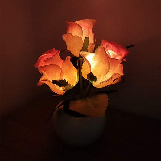 Veilleuse LED en forme de tulipe, lampe de table, décoration d'intérieur - Topdecheztop.fr