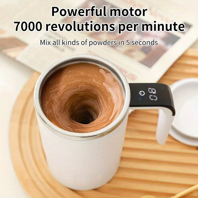 Mug électrique à affichage numérique LED de la température, grande capacité, rechargeable et portable