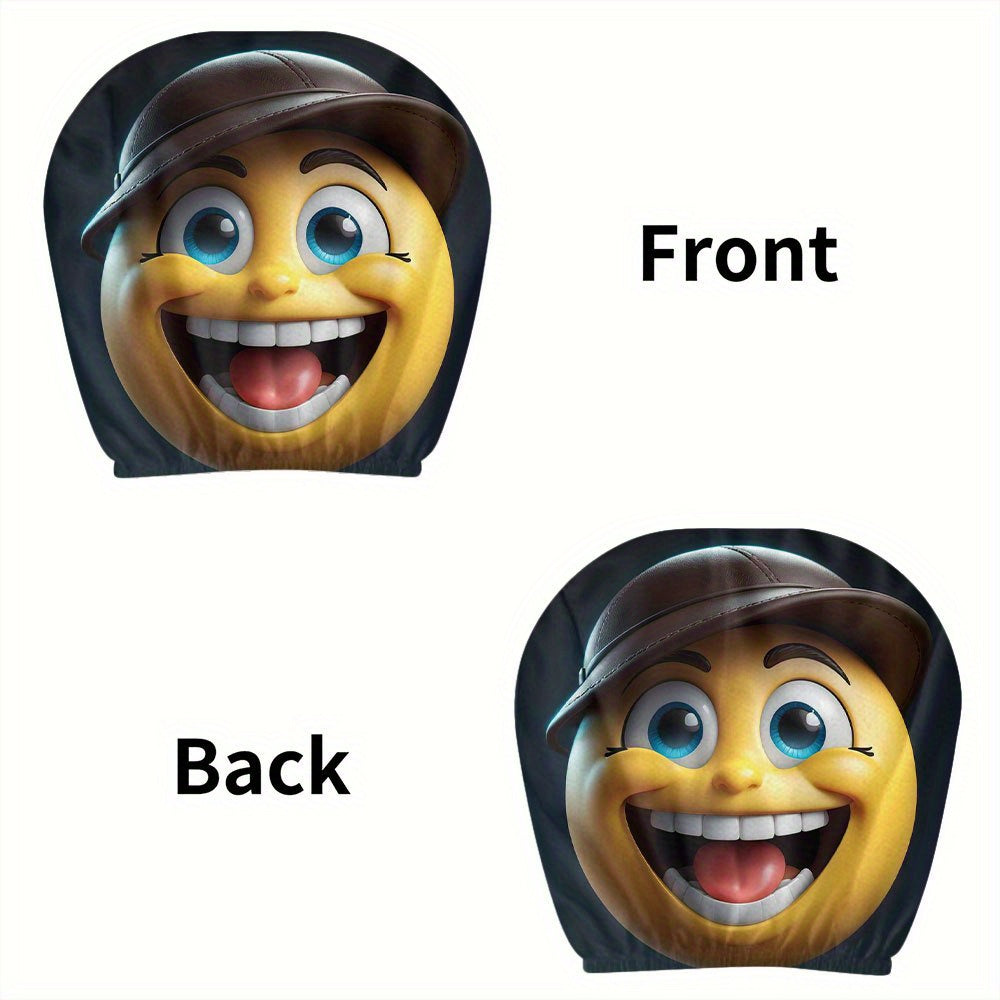 Lot de 2 housses d'appuie-tête de voiture à motif détective joyeux