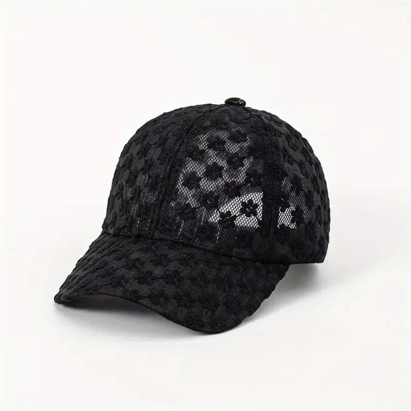 Women's Breathable Lace Baseball Cap - Sun Protection and Adjustable Fit For Women & Men - Topdecheztop.fr