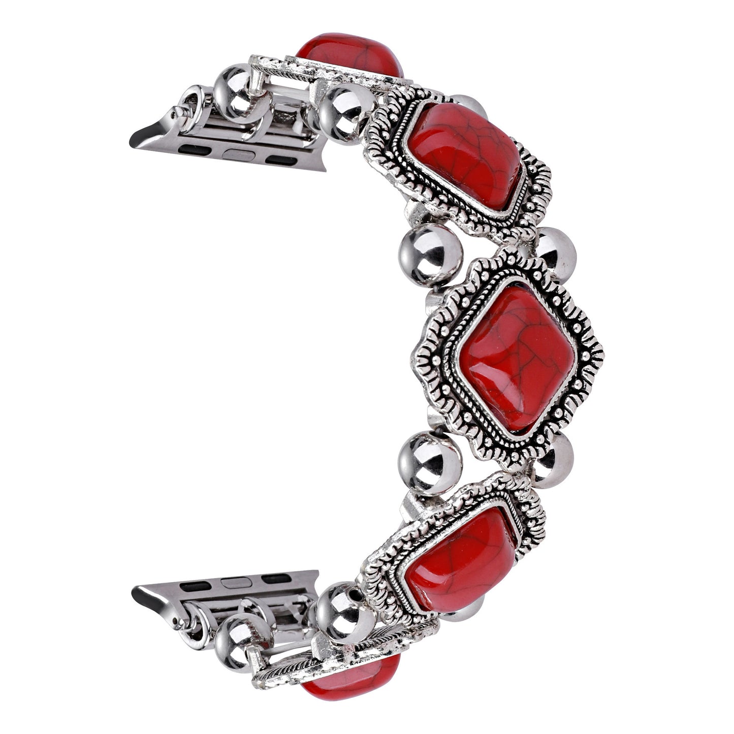 Bracelet en métal ROUGE