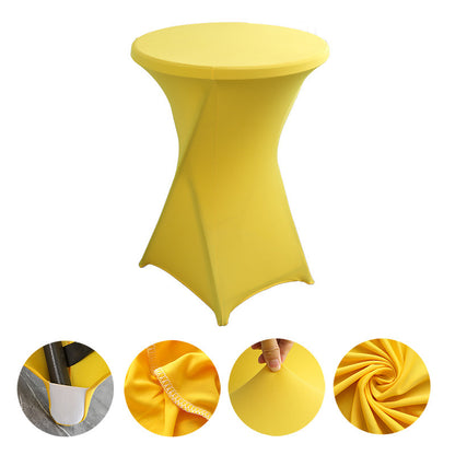 Couverture de Table élastique en Polyester JAUNE CITRON