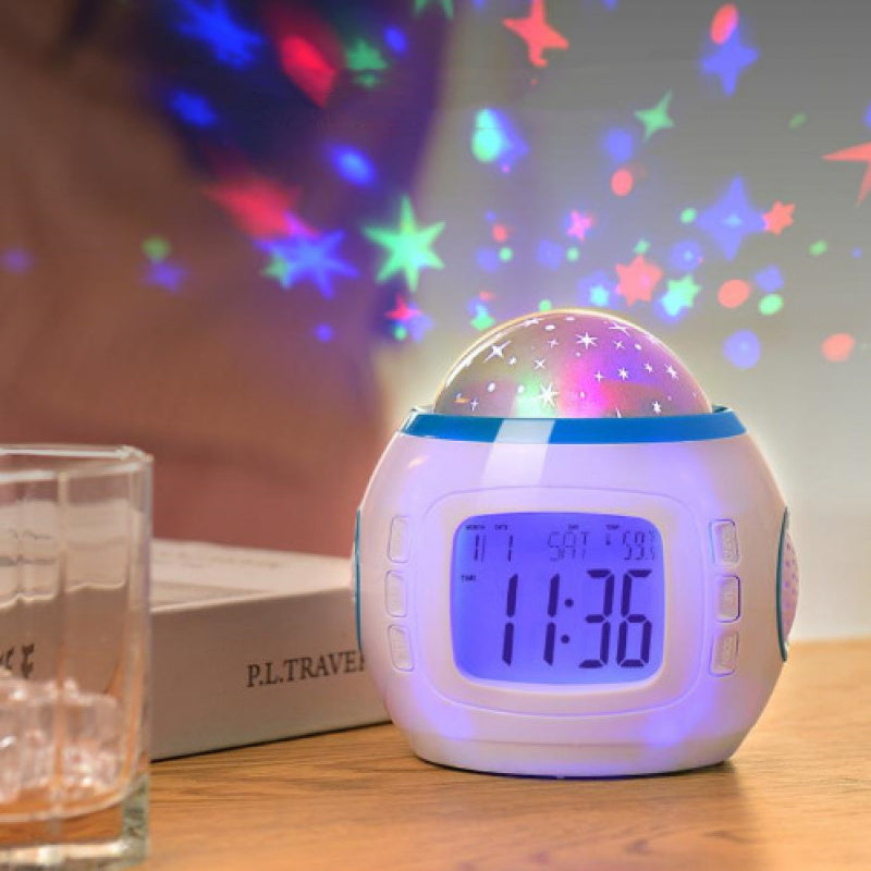 Réveil projecteur de ciel étoilé transformant votre espace en dôme céleste captivant