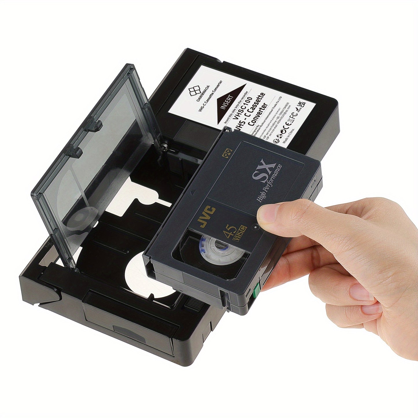 Adaptateur convertisseur de cassette VHS vers VHS-C