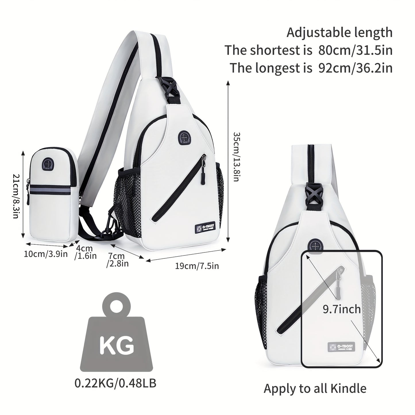 Sac à dos et pochette de téléphone élégants