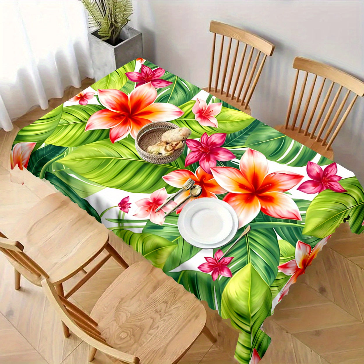 Nappe à fleurs tropicales (1 pièce) idéale pour une décoration