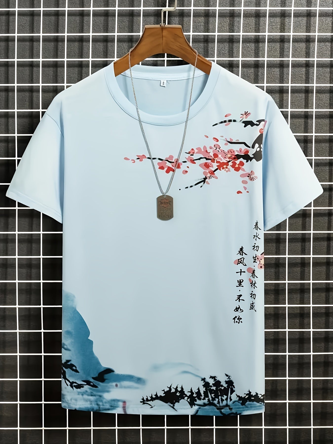 T-shirt imprimé Floral pour hommes