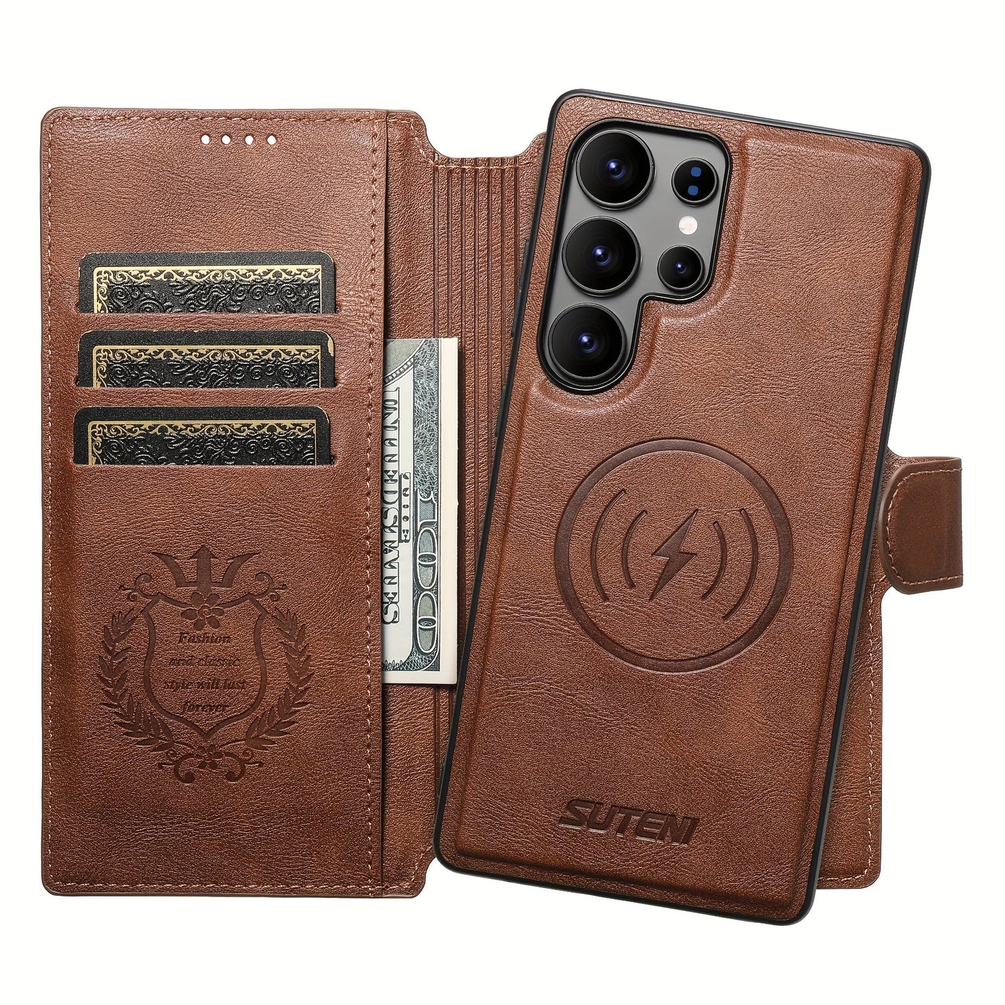 Étui de téléphone SUTENI compatible avec la recharge sans fil 2 en 1, SAMSUNG