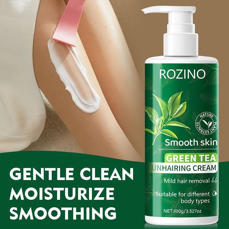 Découvrez notre crème dépilatoire au thé vert, une solution d'épilation douce et efficace pour tout le corps