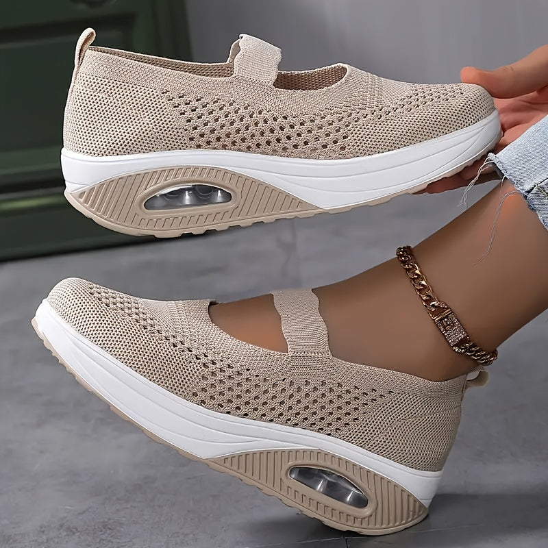 Baskets basses respirantes en mesh pour femme, chaussures décontractées