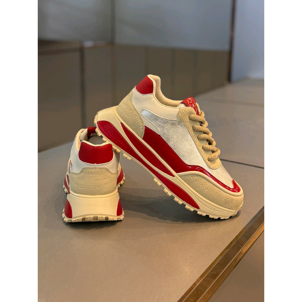 Chaussures rétro Daddy Shoes pour homme, semelle épaisse et résistante à l'usure