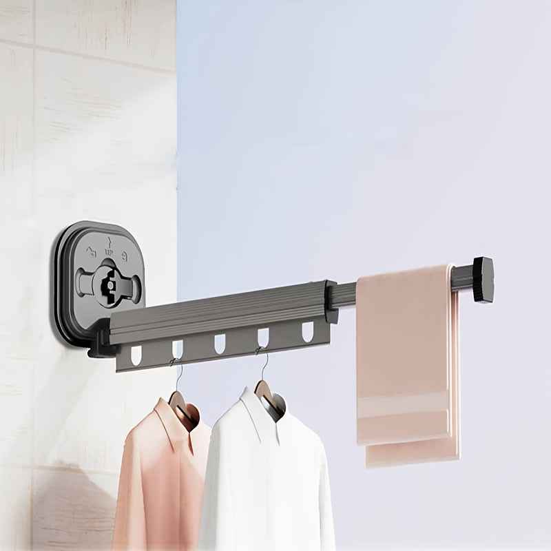 Séchoir à linge mural pliable en aluminium, peu encombrant