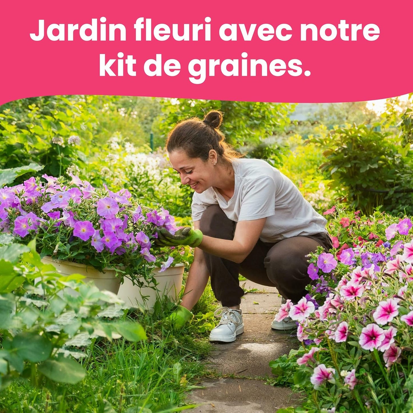 LERAVA Graines fleurs à semer (12 variétés) - graines de fleurs de haute qualité - germination rapide et plantation facile - mélange fleuri pour jardin et balcon - kit de semis made in Italy
