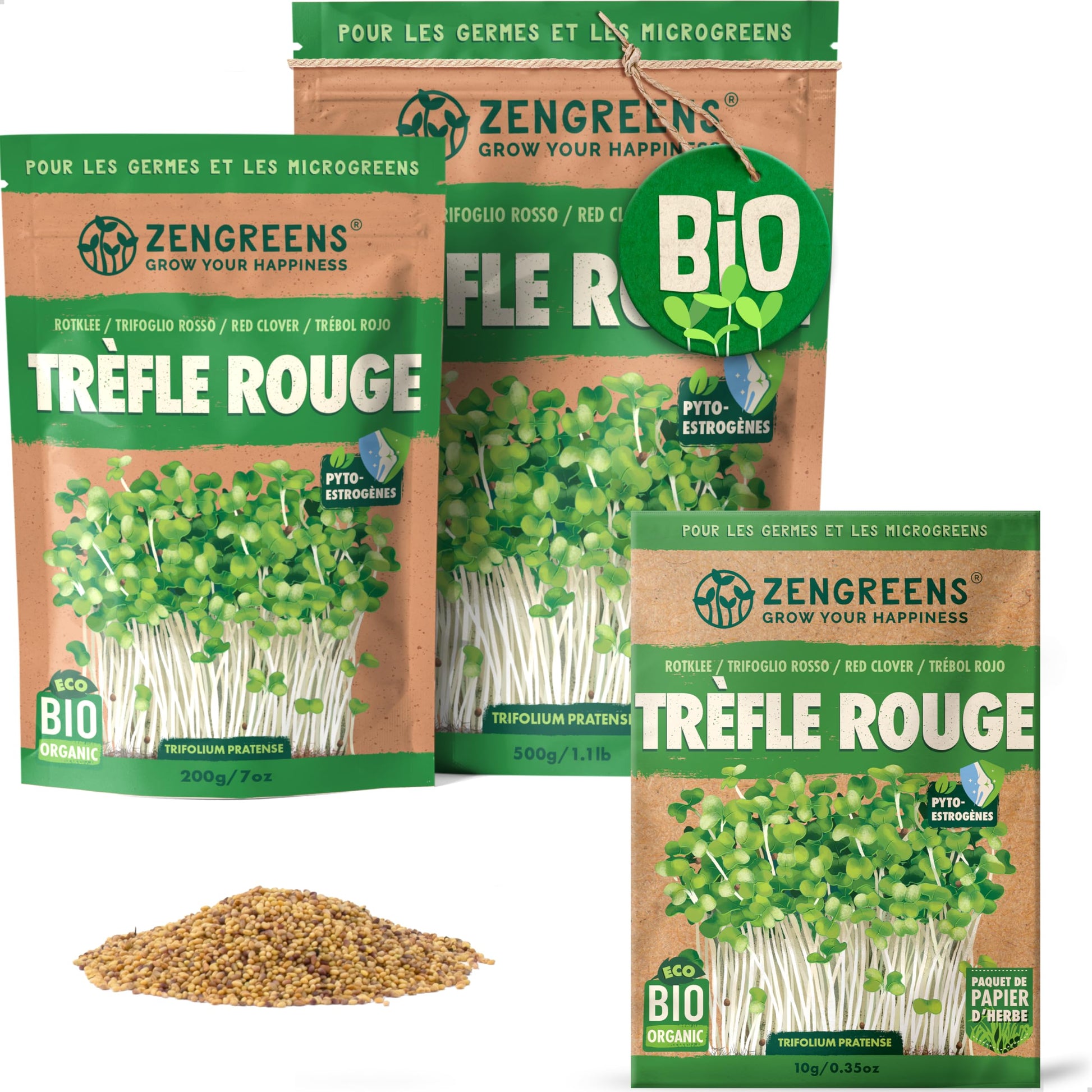 Graines de colza bio - Choisissez entre 10g, 200g et 500g - Graines de colza avec un taux de germination supérieur à 97% - Microgreens