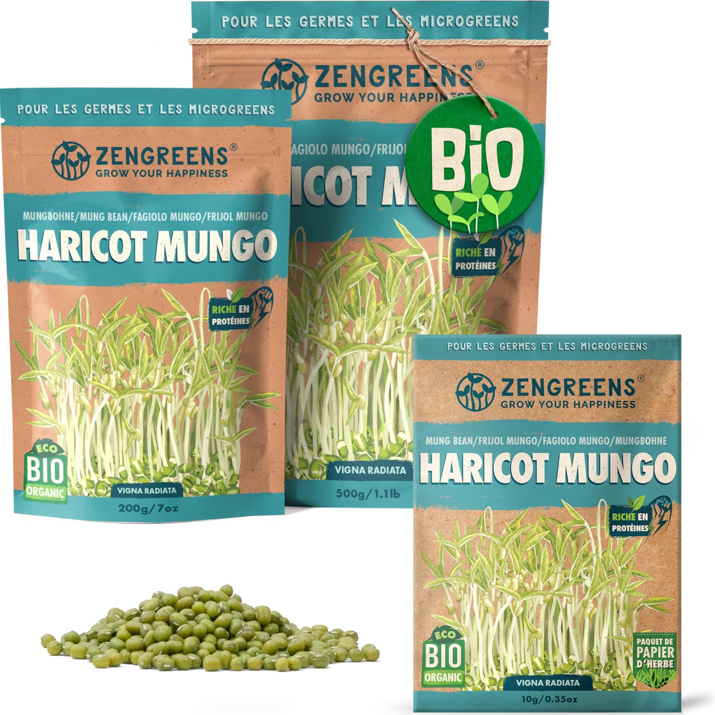 Graines de colza bio - Choisissez entre 10g, 200g et 500g - Graines de colza avec un taux de germination supérieur à 97% - Microgreens