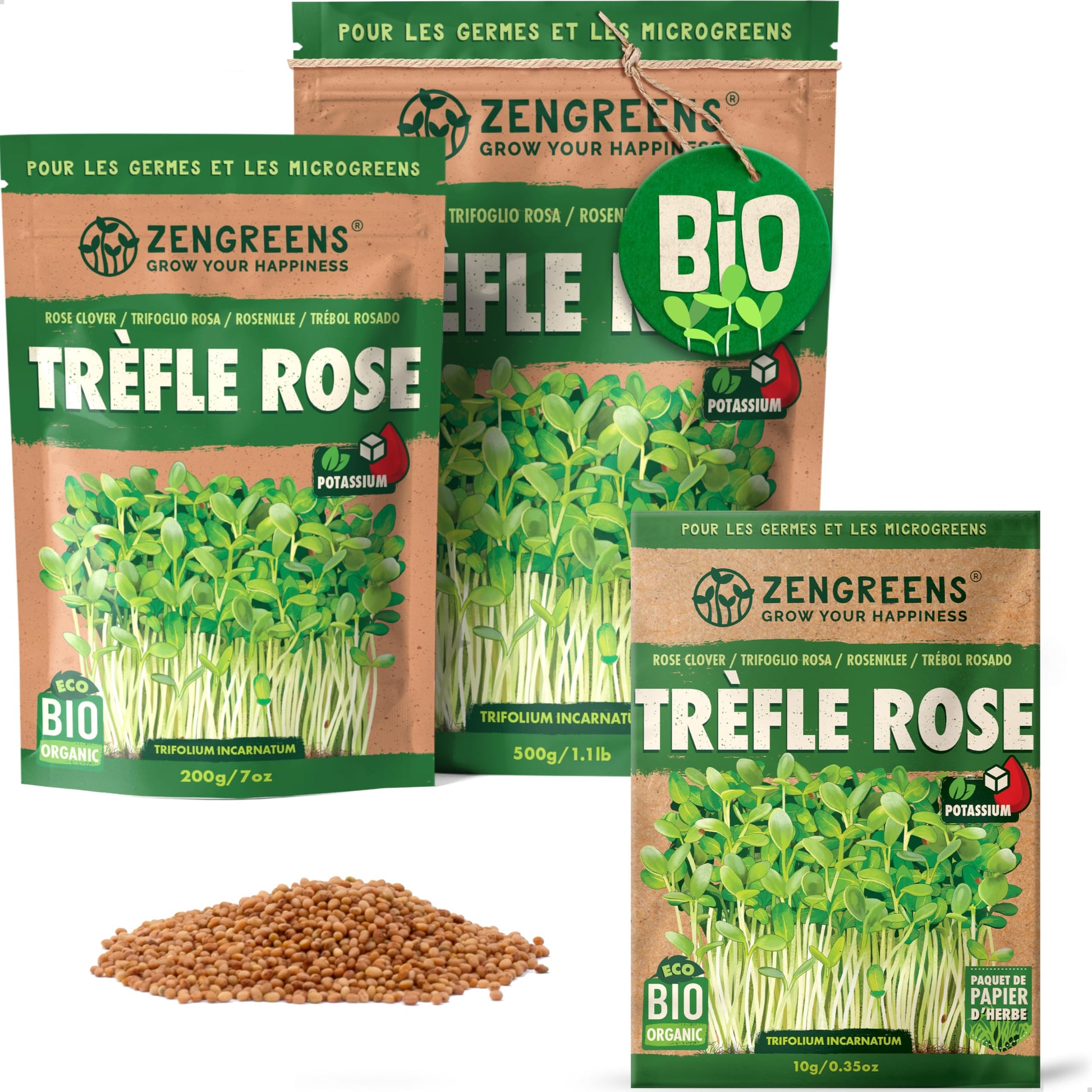 Graines de colza bio - Choisissez entre 10g, 200g et 500g - Graines de colza avec un taux de germination supérieur à 97% - Microgreens
