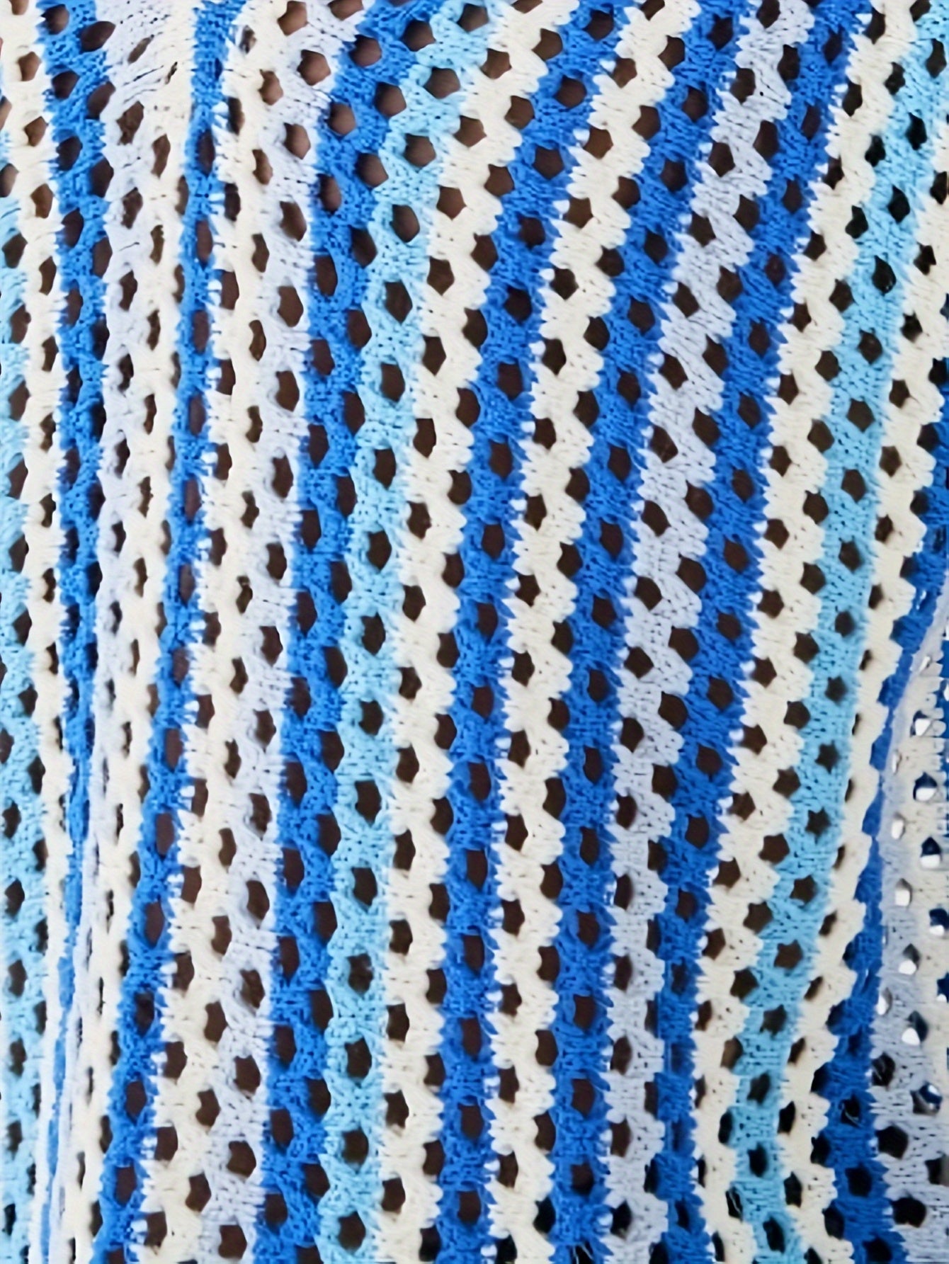 Gilet ajouré au crochet