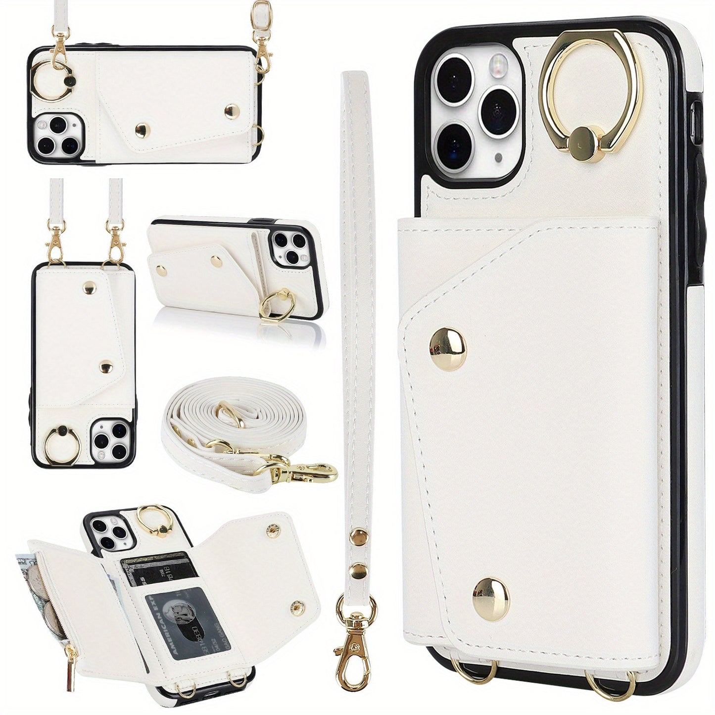 Etui portefeuille bandoulière pour femme est compatible avec les iPhone