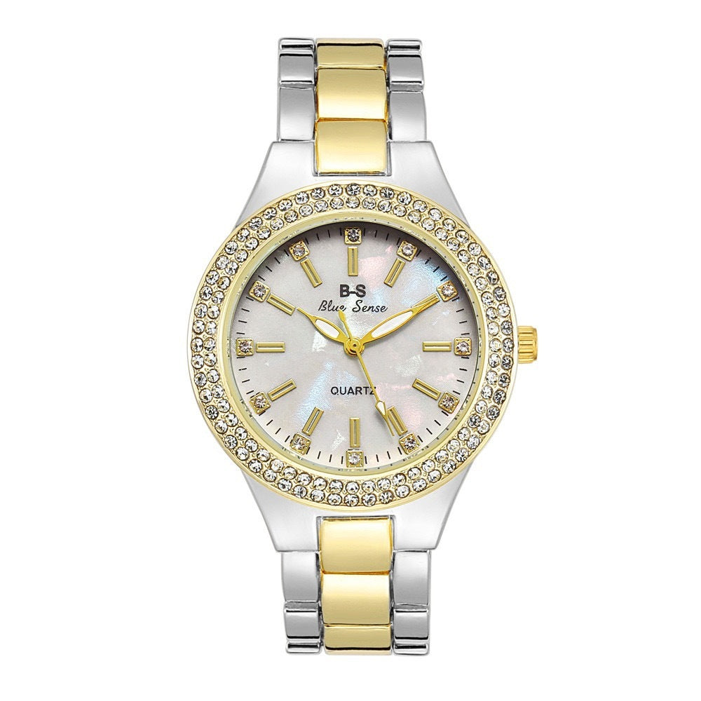 Montre,Bracelet en diamant pour femme, ensemble deux pièces