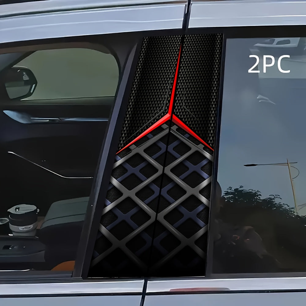 Lot de 2 autocollants géométriques tendance