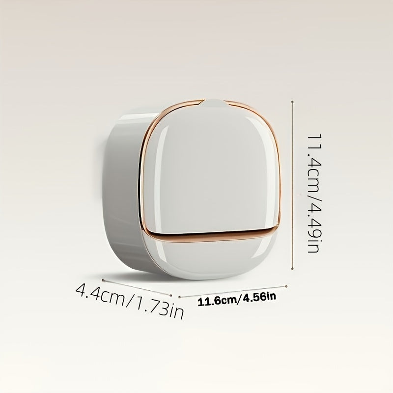 Porte-savon léger et luxueux, support mural étanche avec couvercle et bac