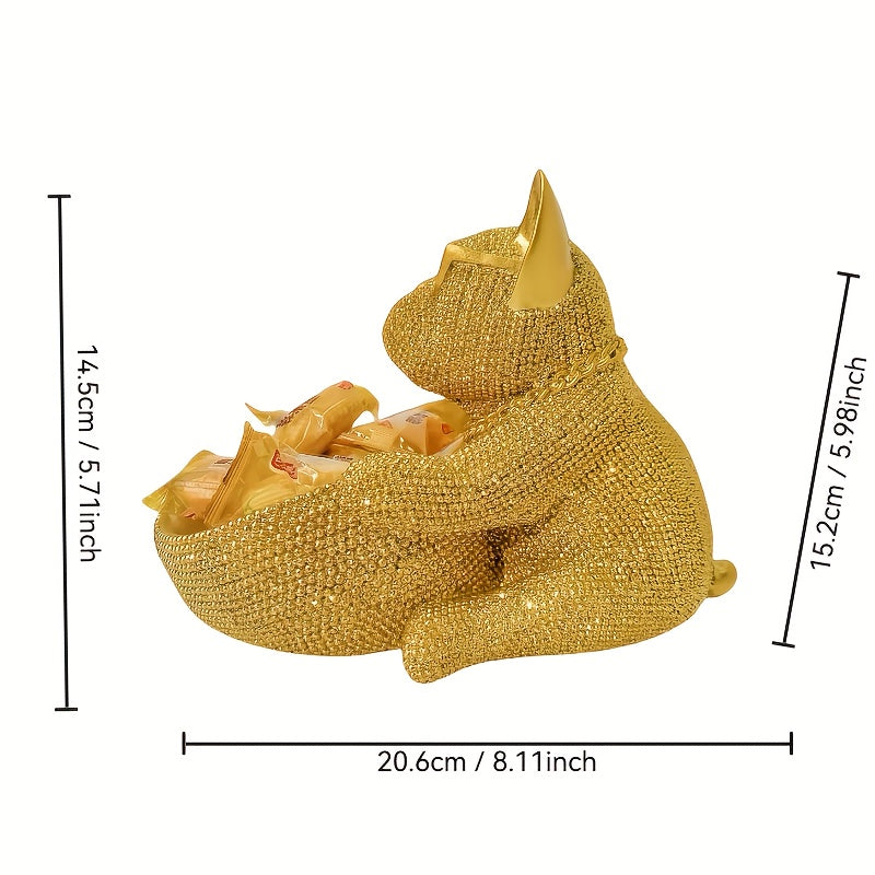 Statuette de chien élégante avec lunettes (1 pièce) - Décoration