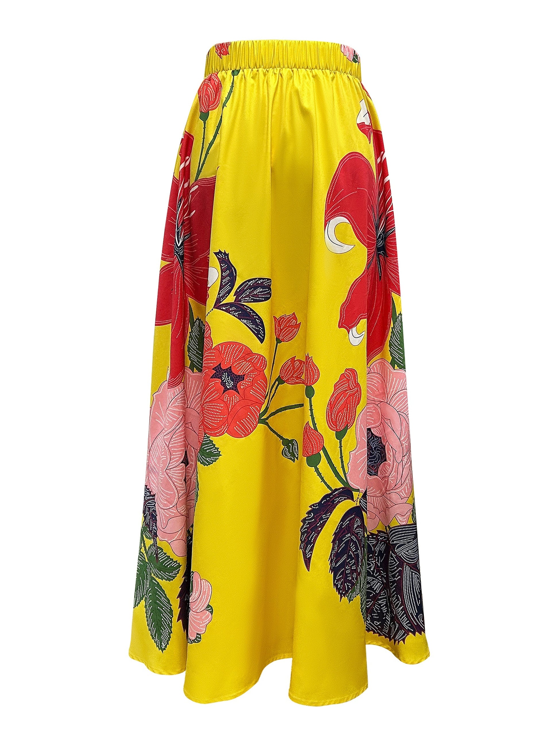Jupe longue , imprimé,  floral - Topdecheztop.fr