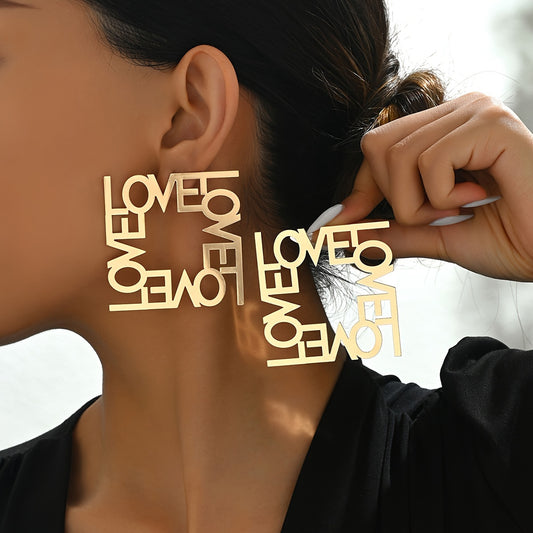 Boucles d'oreilles alphabet grandes créatives pour l'automne et l'hiver - Topdecheztop.fr