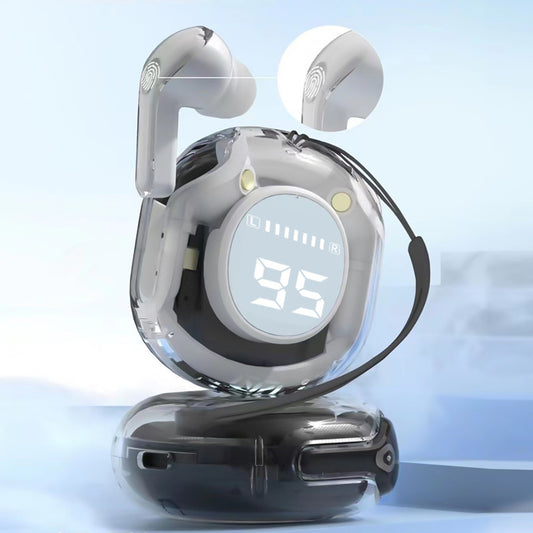 Casque Bluetooth sans fil avec batterie ultra longue durée et grand écran numérique