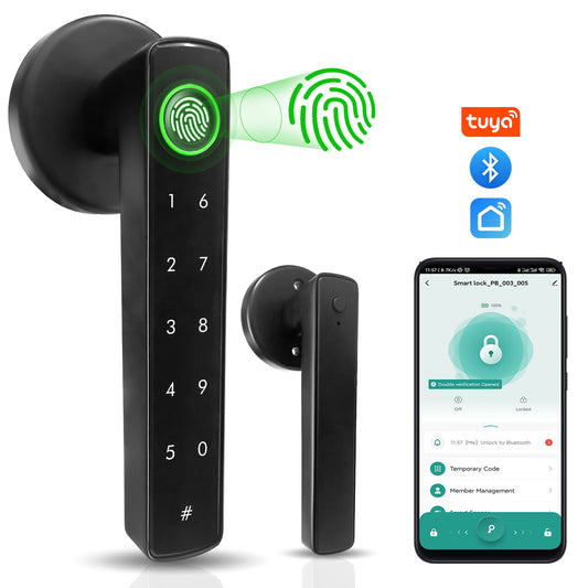 Serrure connectée pour maison et appartement - Serrure de porte biométrique 4 en 1