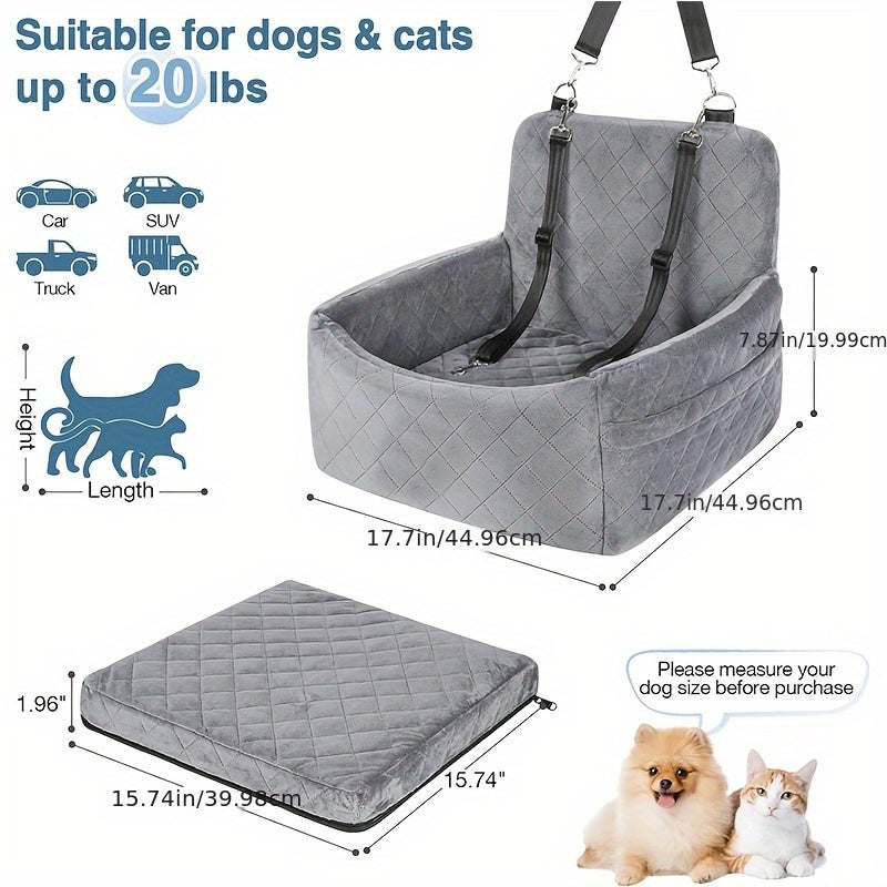 Siège auto portable de luxe pour chien / chat