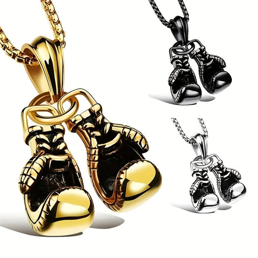 Collier avec pendentif en forme de gants de boxe - Topdecheztop.fr