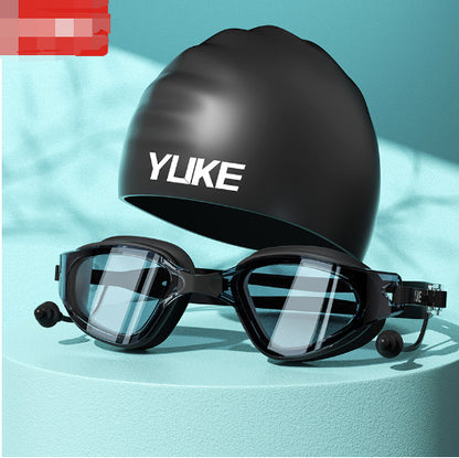 Lunettes de natation et  bonnet de bain