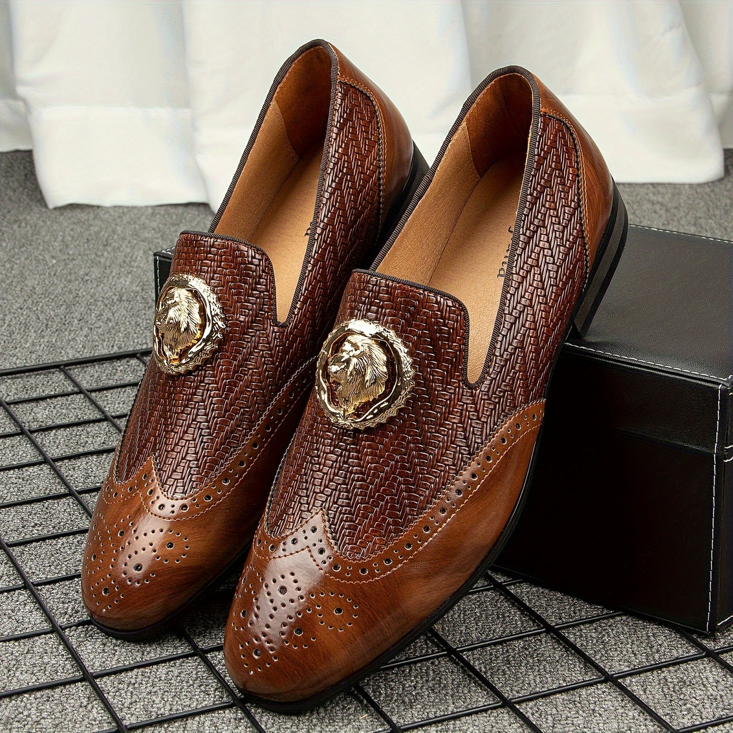 Mocassins élégants pour hommes MARRON