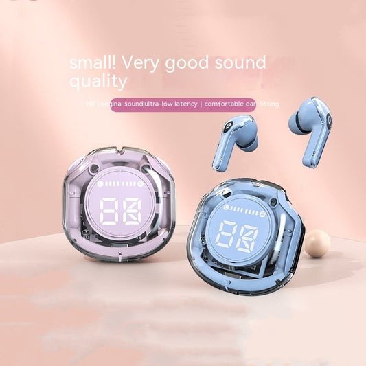 Casque Bluetooth sans fil avec batterie ultra longue durée et grand écran numérique
