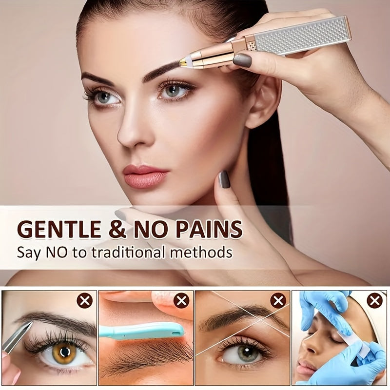 Tondeuse à sourcils et épilateur facial 2 en 1