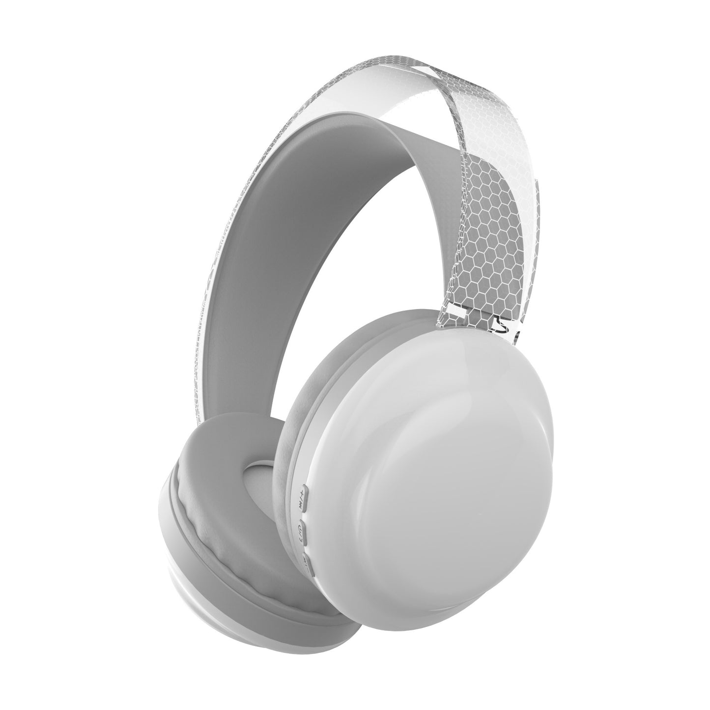 Casque sans fil léger 5.3 + EDR, casque circum-aural sans fil avec micro et lumières