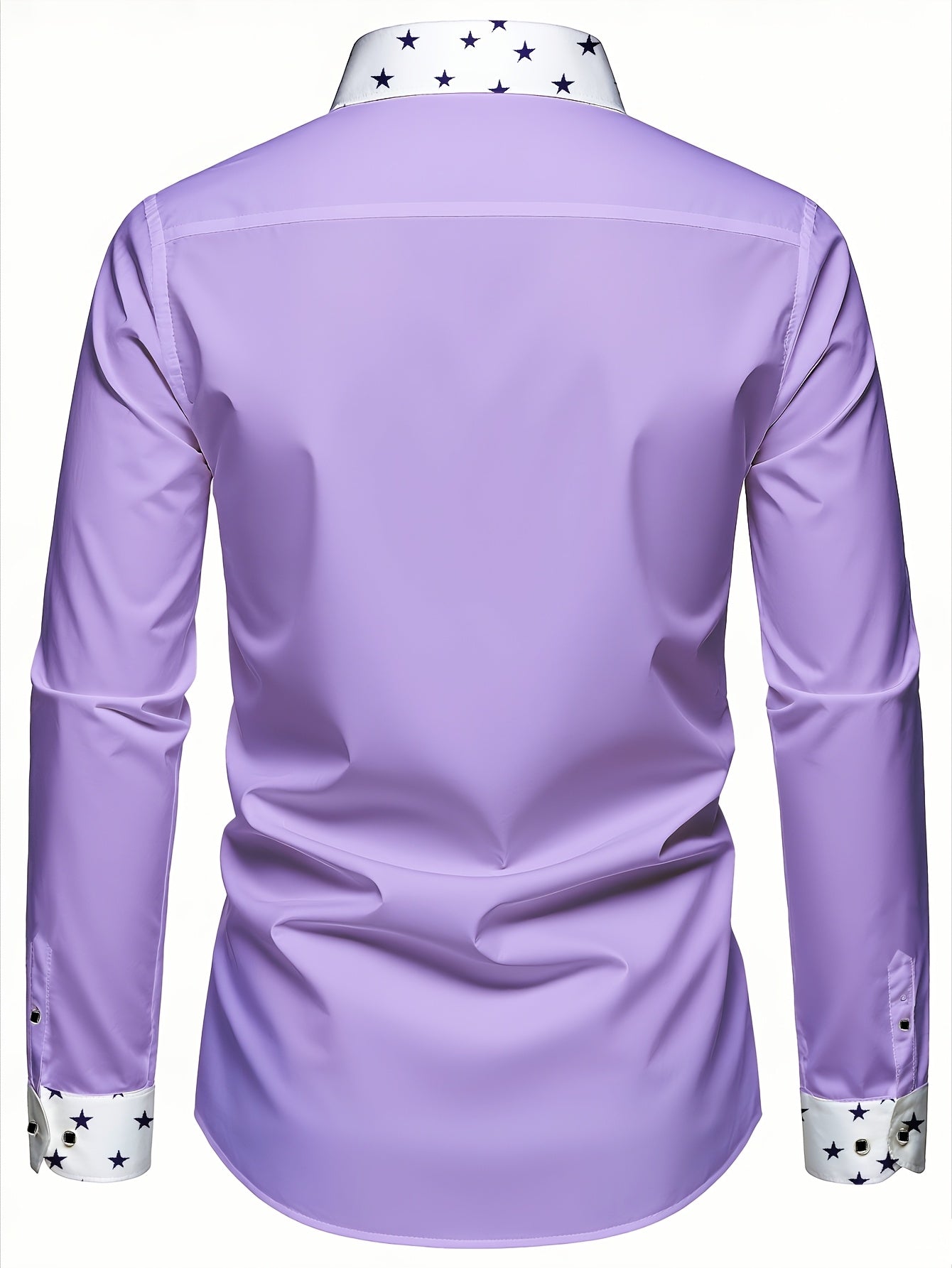 Chemise homme à manches longues, motif étoiles