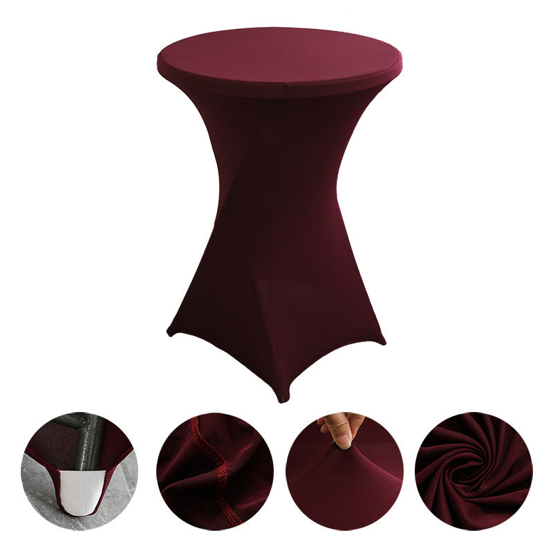 Couverture de Table élastique en Polyester ROUGE 1